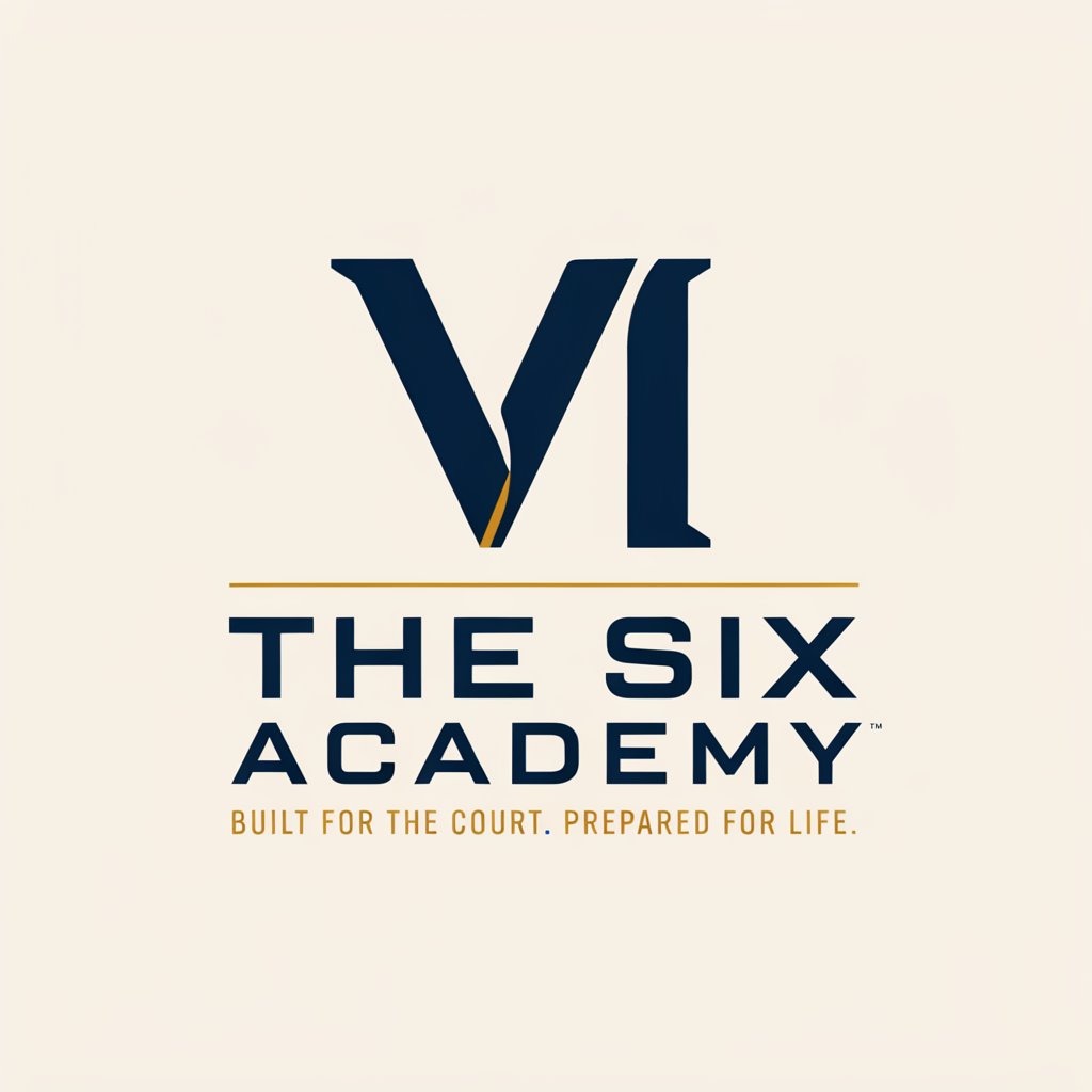 The Six Academy logo — Built for the court. Prepared for life.